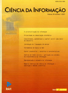 					Visualizar v. 30 n. 1 (2001)
				